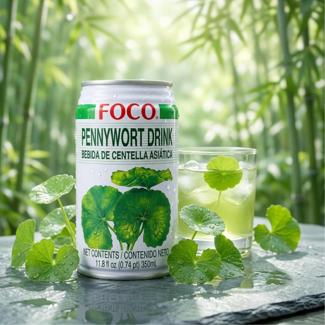 FOCO Pennywort Drink – Bai Bua Bok (350ml)