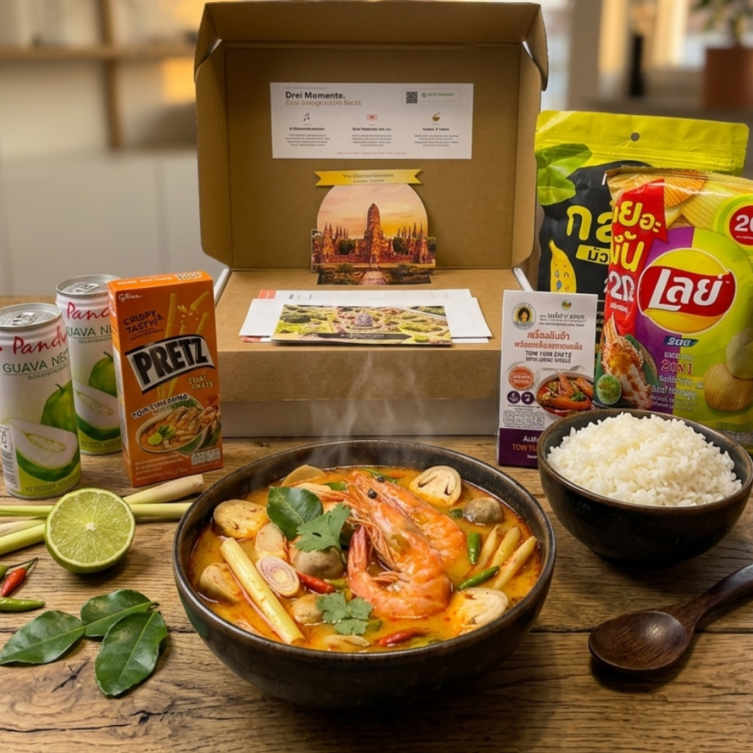 Ayutthaya OMGBOX Thailand Snackbox – Verpackung und Inhalt