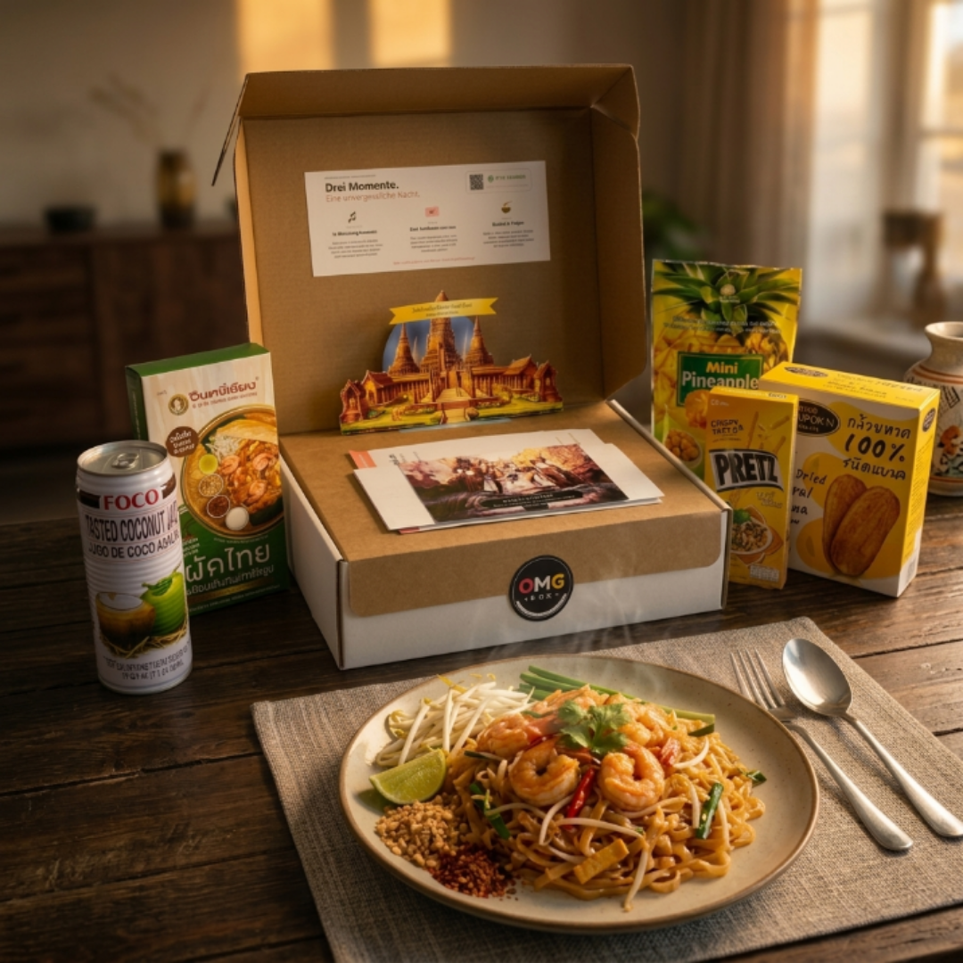 Sukhothai OMGBOX Thailand Snackbox – Verpackung und Inhalt