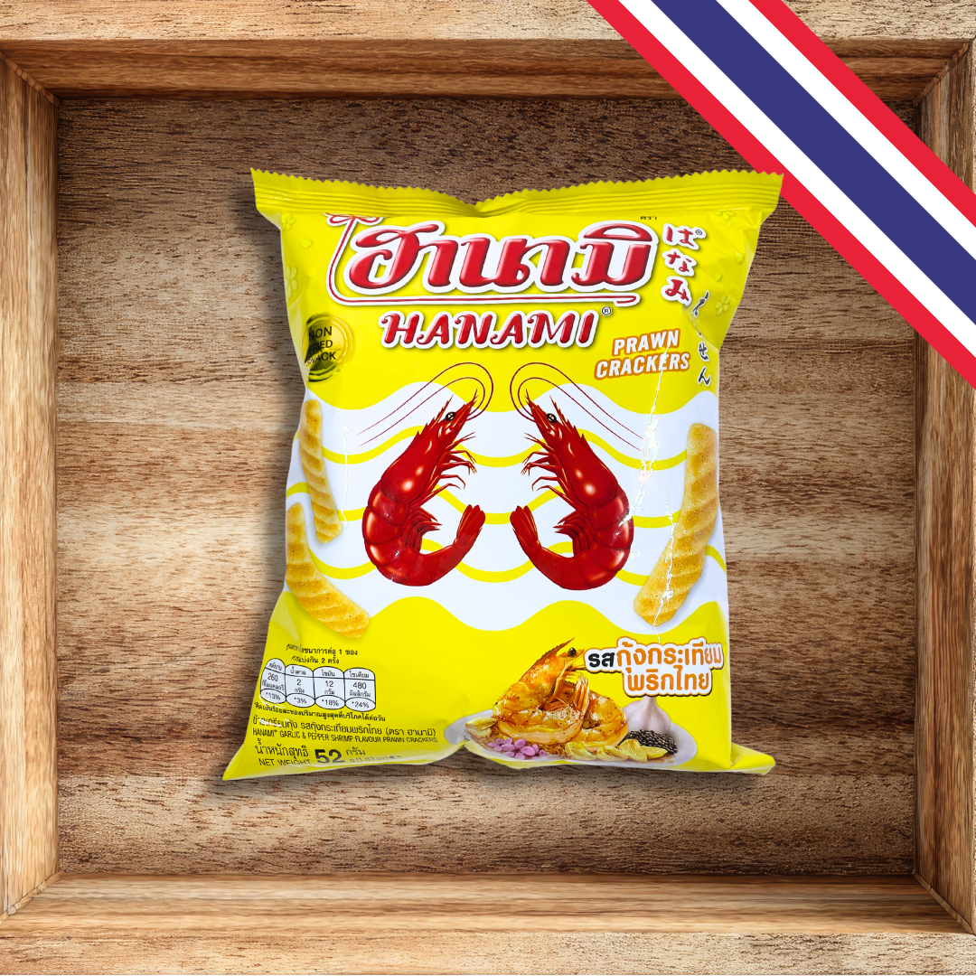 Hanami Garnelencracker – Knoblauch & Pfeffer (52g)