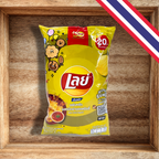 Lay's Kartoffelchips – Tintenfisch, scharf, mit Süßungsmittel