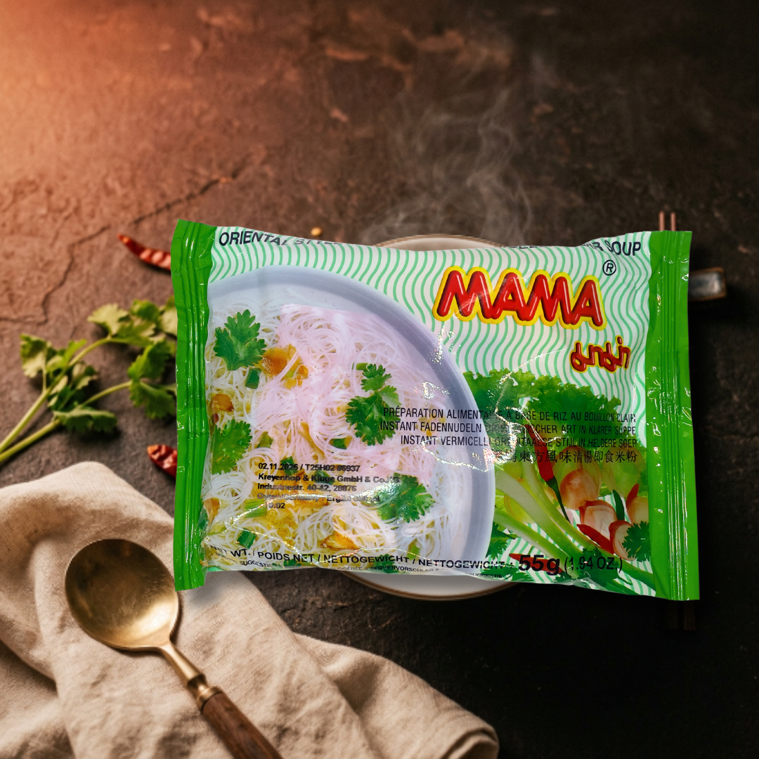 MAMA Instant Reisnudeln – Klare Suppe Orientalischer Art (55g)