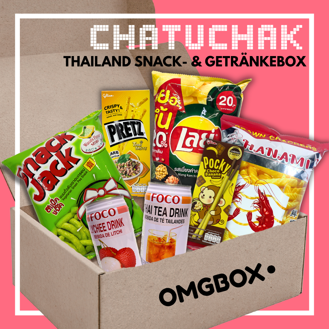 Chatuchak OMGBOX – Thailand Snack- & Getränkebox mit 7 Thai-Originalen
