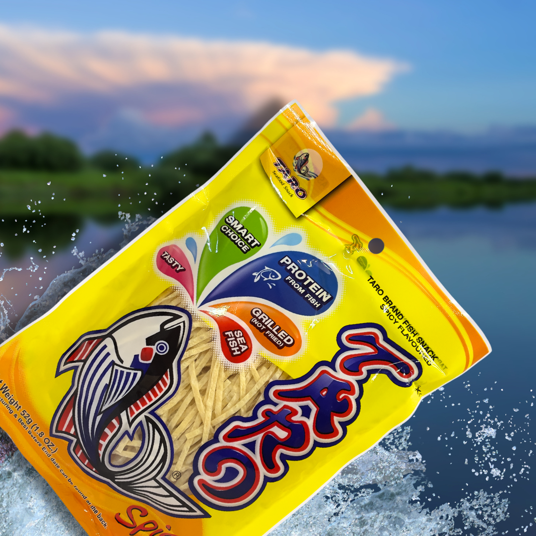 Taro Fischsnack – Scharf (Spicy Fish Snack)